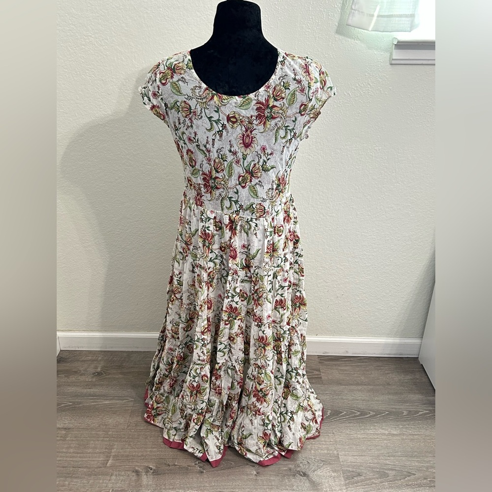 Soft Surroundings Floral Tiered Dress - Picture 3 of 10